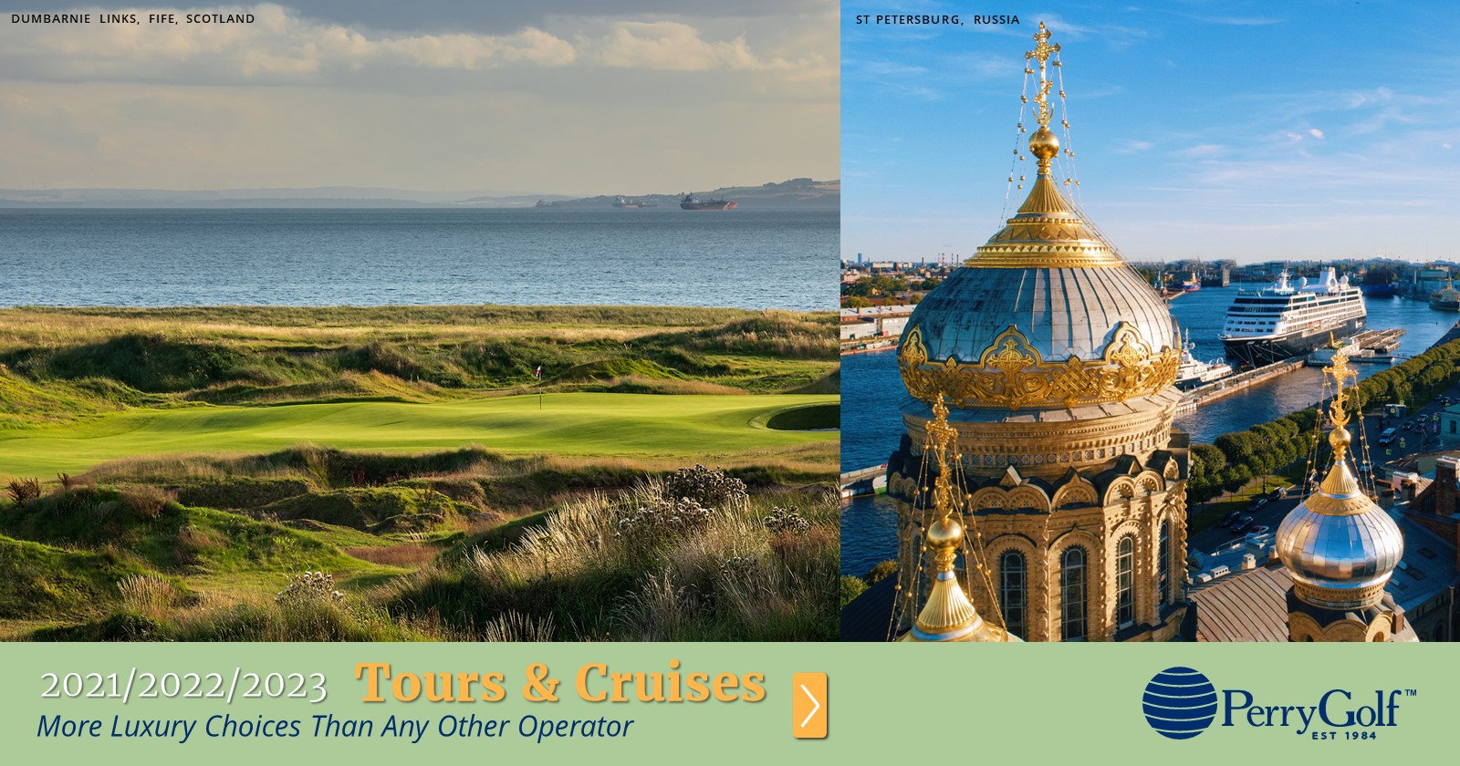 Golf Package Vacations and Luxury Cruises to the World's Most Memorable